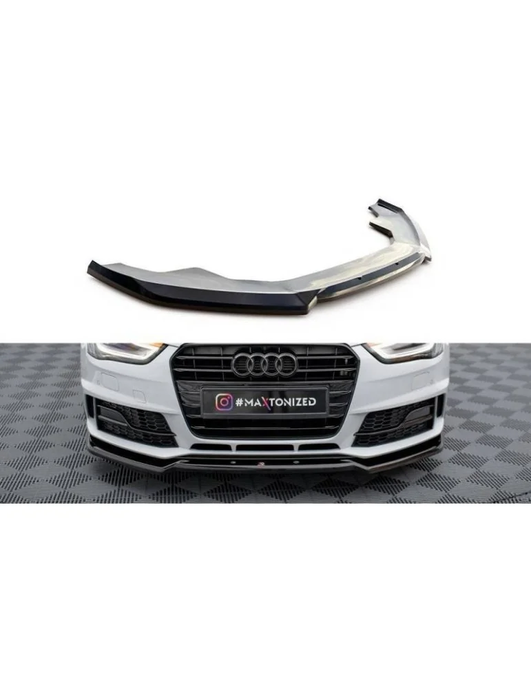 Lame de Pare-chocs Avant V.2 AUDI A4 Competition B8 Facelift - Maxton