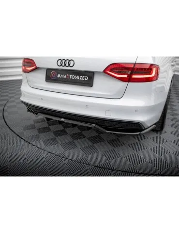 Diffuseur central Arrière (avec une barre verticale) AUDI A4 Competition B8 Facelift - Maxton