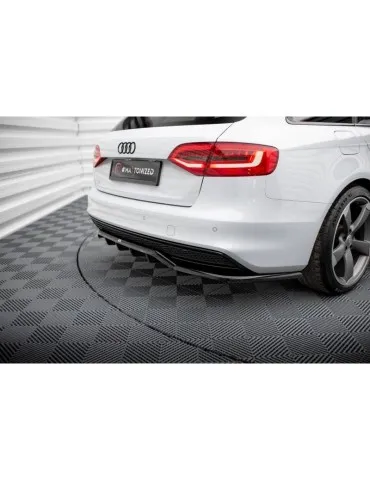 Diffuseur central Arrière (avec une barre verticale) AUDI A4 Competition B8 Facelift - Maxton