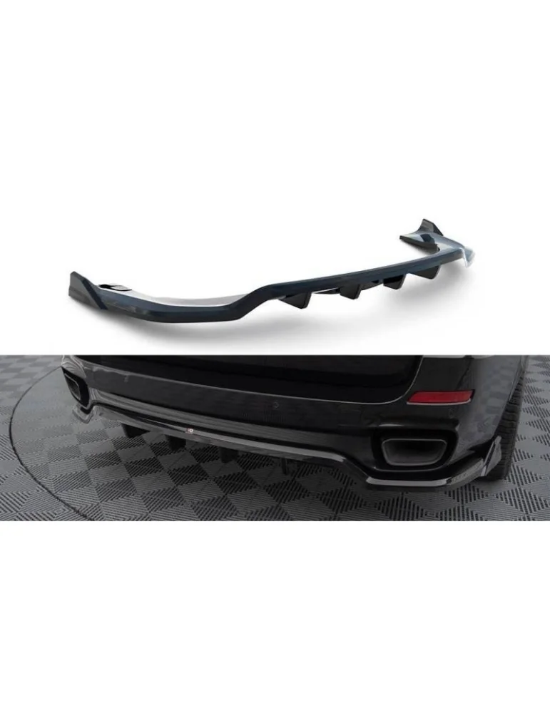 Diffuseur central Arrière (avec une barre verticale) BMW X5 M-Pack F15 - Maxton