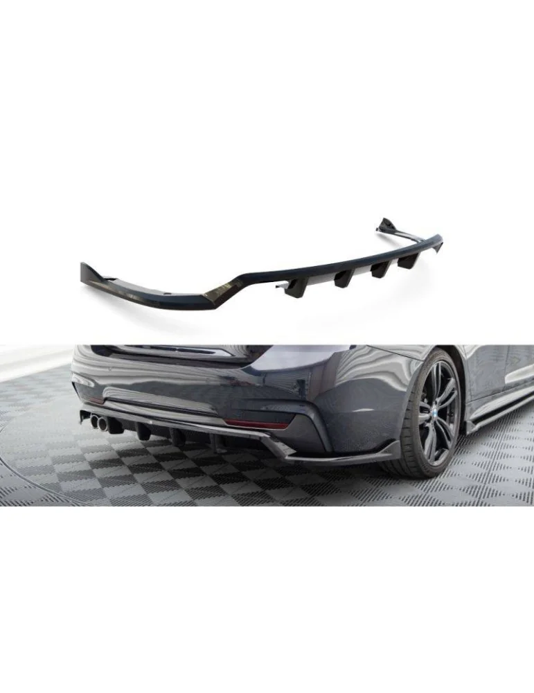 Diffuseur central Arrière (avec une barre verticale) BMW 4 Gran Coupe M-Pack F36 - Maxton