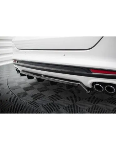 Diffuseur central Arrière (avec une barre verticale) FORD MONDEO sport MK5 Facelift / Fusion sport MK2 Facelift - Maxton