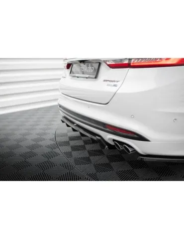 Diffuseur central Arrière (avec une barre verticale) FORD MONDEO sport MK5 Facelift / Fusion sport MK2 Facelift - Maxton