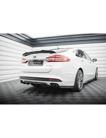 Diffuseur central Arrière (avec une barre verticale) FORD MONDEO sport MK5 Facelift / Fusion sport MK2 Facelift - Maxton