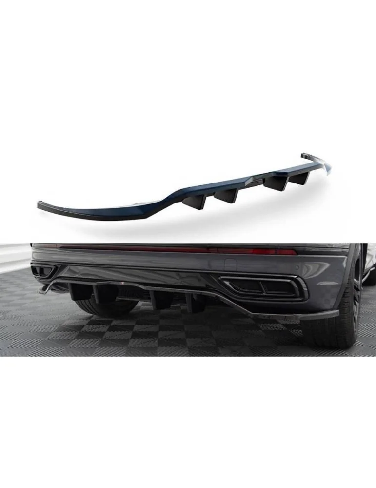 Diffuseur central Arrière (avec une barre verticale) VOLKSWAGEN TIGUAN R-Line MK2 Facelift - Maxton