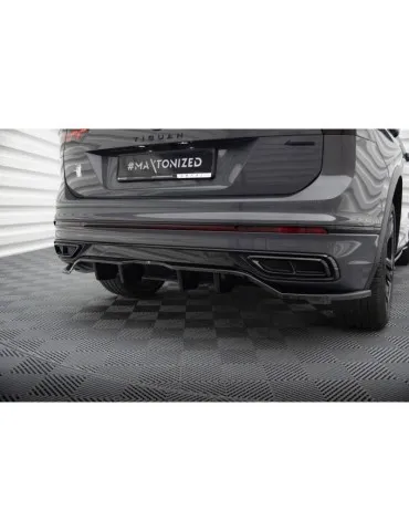 Diffuseur central Arrière (avec une barre verticale) VOLKSWAGEN TIGUAN R-Line MK2 Facelift - Maxton
