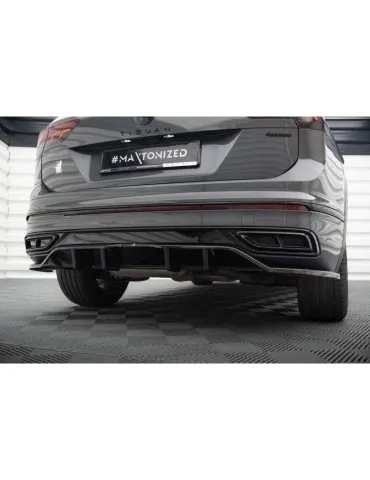 Diffuseur central Arrière (avec une barre verticale) VOLKSWAGEN TIGUAN R-Line MK2 Facelift - Maxton