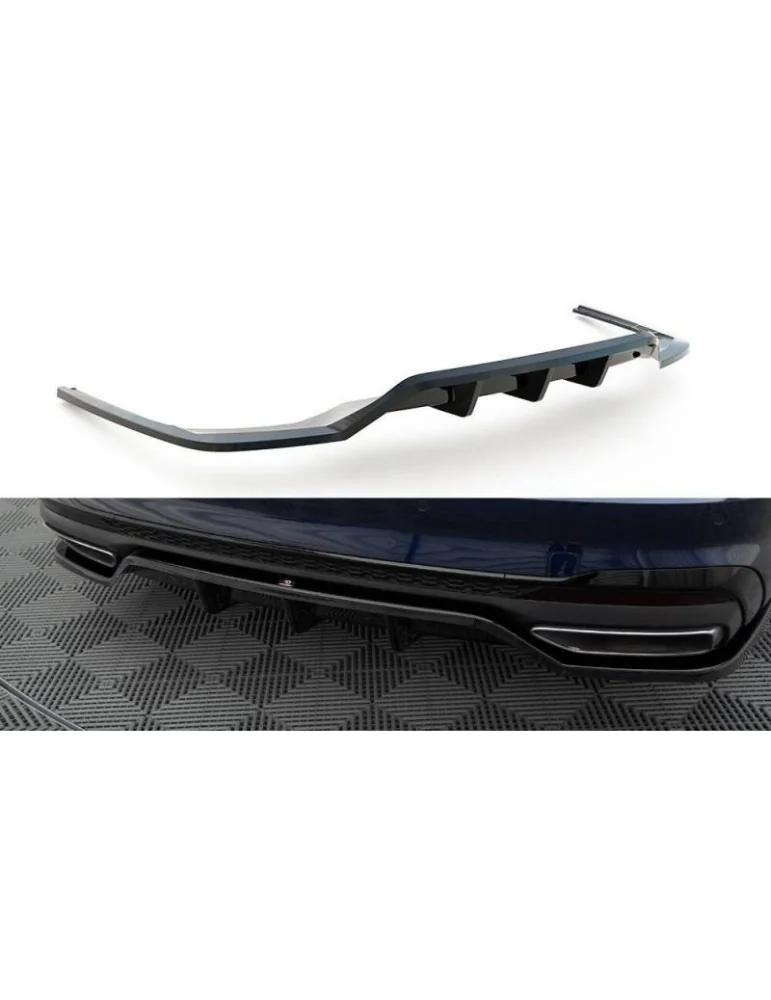 Diffuseur central Arrière (avec une barre verticale) V.2 AUDI A4 S-LINE B9 Facelift - Maxton