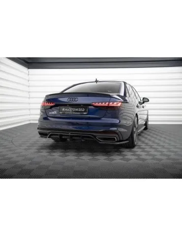Diffuseur central Arrière (avec une barre verticale) V.2 AUDI A4 S-LINE B9 Facelift - Maxton