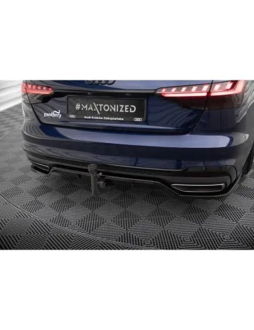 Diffuseur central Arrière (avec une barre verticale) V.2 AUDI A4 S-LINE B9 Facelift - Maxton