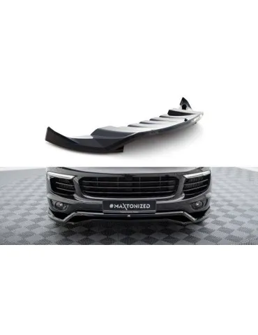 Lame de Pare-chocs Avant PORSCHE CAYENNE MK2 Facelift - Maxton