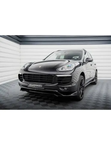 Lame de Pare-chocs Avant PORSCHE CAYENNE MK2 Facelift - Maxton