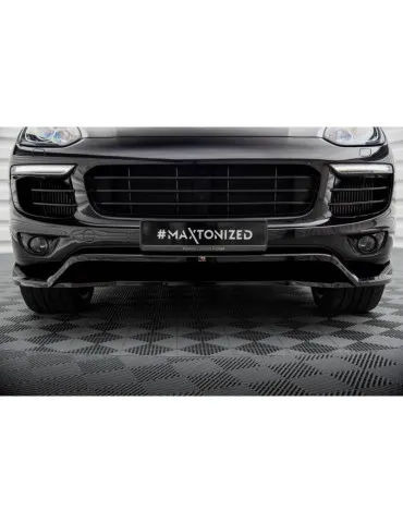 Lame de Pare-chocs Avant PORSCHE CAYENNE MK2 Facelift - Maxton