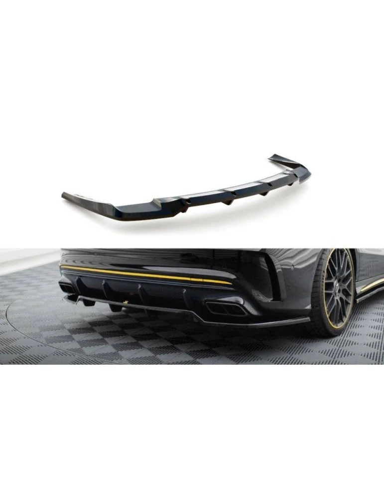 Diffuseur central Arrière (avec une barre verticale) MERCEDES-AMG CLA 45 C117 Facelift - Maxton