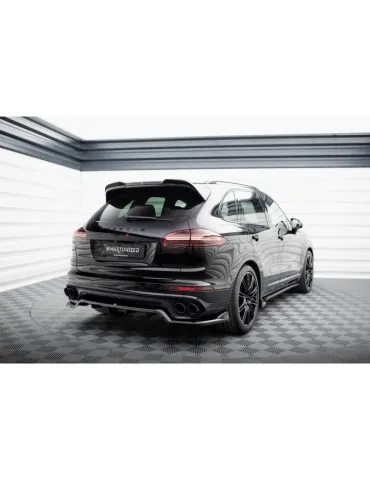 Diffuseur central Arrière (avec une barre verticale) PORSCHE CAYENNE MK2 Facelift - Maxton