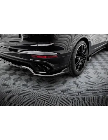 Diffuseur central Arrière (avec une barre verticale) PORSCHE CAYENNE MK2 Facelift - Maxton