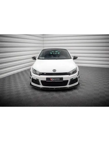 Lame de Pare-chocs Avant V.3 + Volets latéraux VOLKSWAGEN SCIROCCO R MK3 - Maxton