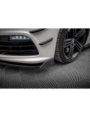 Lame de Pare-chocs Avant V.3 + Volets latéraux VOLKSWAGEN SCIROCCO R MK3 - Maxton