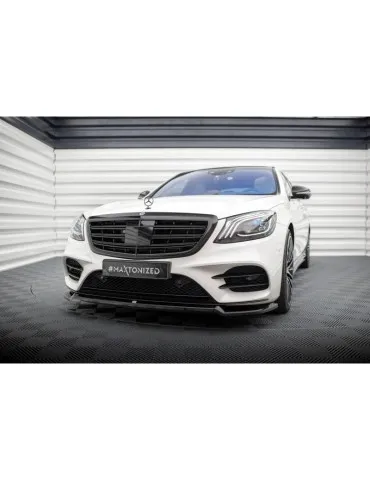 Lame de Pare-chocs Avant V.1 MERCEDES-BENZ S AMG-Line W222 Facelift - Maxton