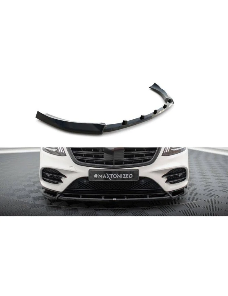 Lame de Pare-chocs Avant V.2 MERCEDES-BENZ S AMG-Line W222 Facelift - Maxton