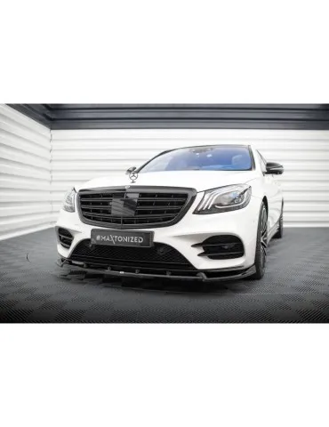 Lame de Pare-chocs Avant V.2 MERCEDES-BENZ S AMG-Line W222 Facelift - Maxton