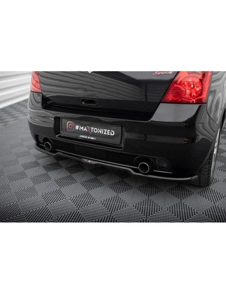 Splitter Arrière Maxton Design Pour Skoda Octavia Mk4 - Noir Brillant - Avec Barre Verticale - Neuf Sous Emballage