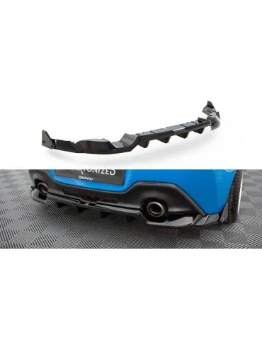 Diffuseur central Arrière (avec une barre verticale) V.1 + Volets latéraux TOYOTA GR86 MK1 - Maxton