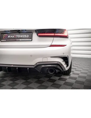 Diffuseur Arrière Complet BMW 3 M-Pack G20 / G21 (Convient aux voitures avec barre d'attelage) - Maxton