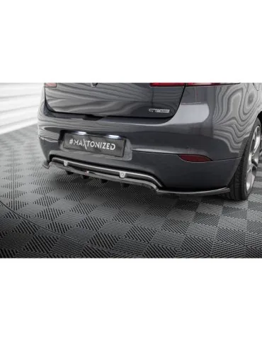 Diffuseur central Arrière (avec une barre verticale) Renault Megane GT MK3 Facelift - Maxton