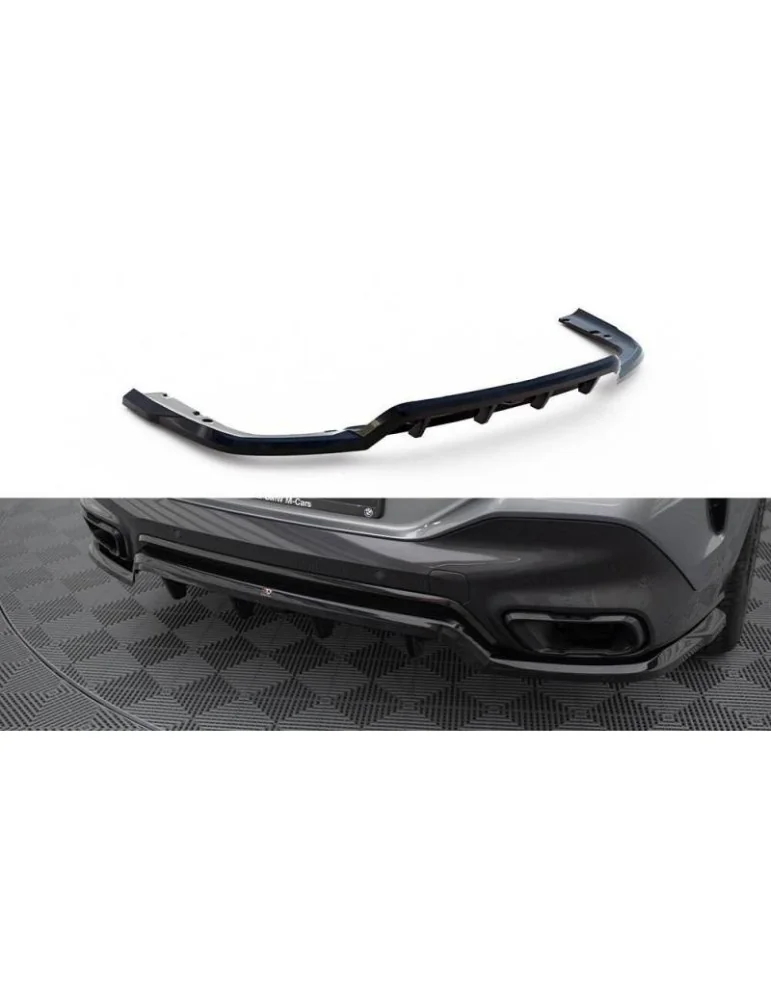 Diffuseur central Arrière (avec une barre verticale) V.1 BMW X6 M-Pack G06 Facelift - Maxton