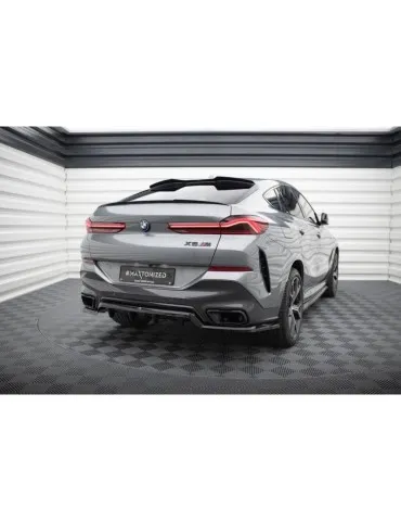 Diffuseur central Arrière (avec une barre verticale) V.1 BMW X6 M-Pack G06 Facelift - Maxton