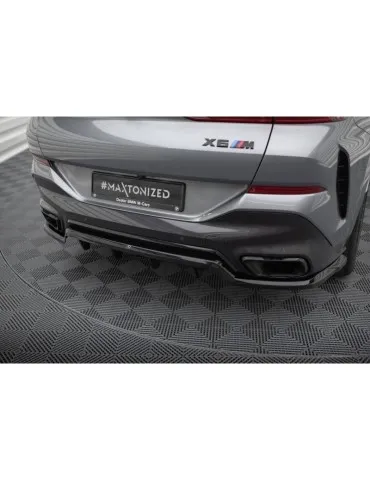 Diffuseur central Arrière (avec une barre verticale) V.1 BMW X6 M-Pack G06 Facelift - Maxton
