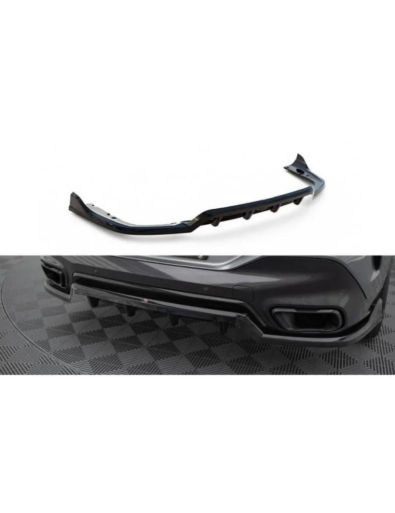 Diffuseur central Arrière (avec une barre verticale) V.2 BMW X6 M-Pack G06 Facelift - Maxton