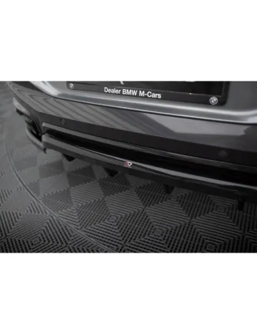 Diffuseur central Arrière (avec une barre verticale) V.2 BMW X6 M-Pack G06 Facelift - Maxton