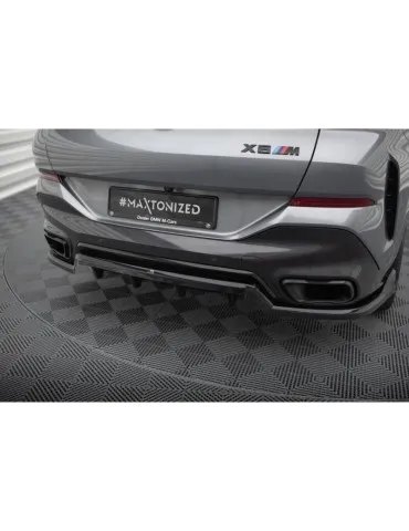 Diffuseur central Arrière (avec une barre verticale) V.2 BMW X6 M-Pack G06 Facelift - Maxton