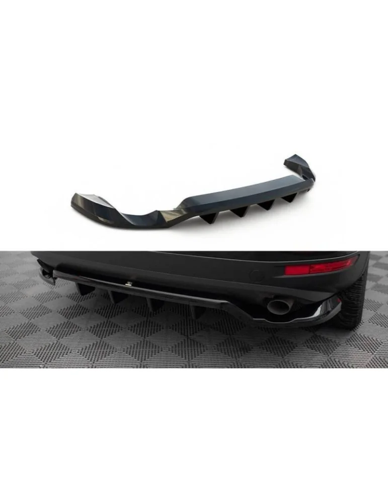 Diffuseur central Arrière (avec une barre verticale) VOLKSWAGEN Touareg MK2 - Maxton