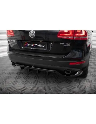 Diffuseur central Arrière (avec une barre verticale) VOLKSWAGEN Touareg MK2 - Maxton