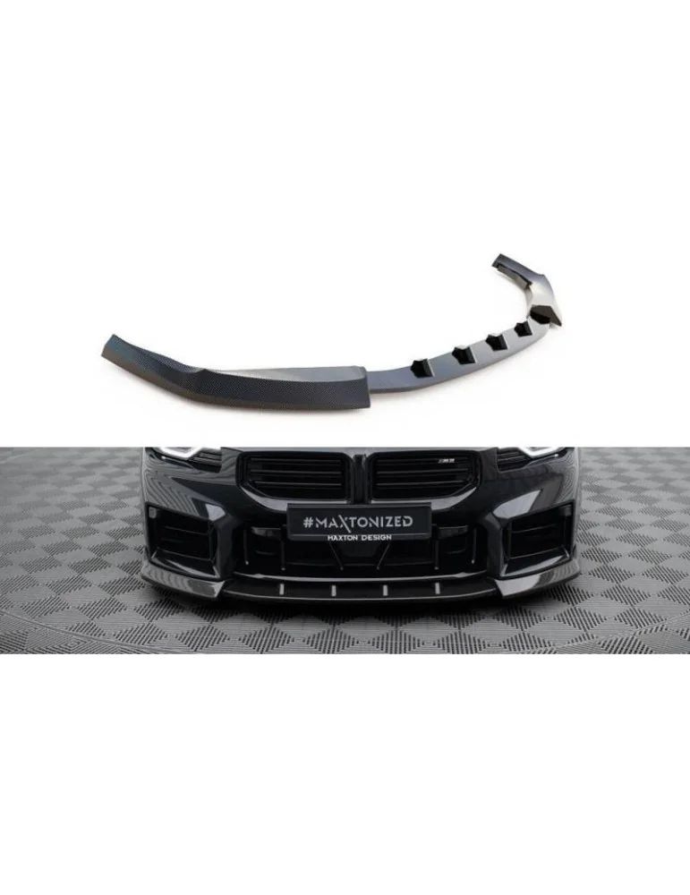 Fibre de carbone Lame de Pare-chocs Avant V.2 BMW M2 G87 - Maxton
