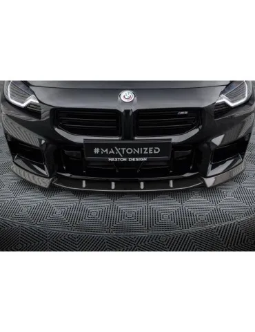 Fibre de carbone Lame de Pare-chocs Avant V.2 BMW M2 G87 - Maxton