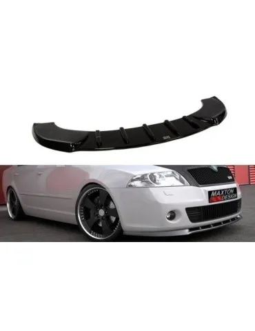 Lame de Pare-chocs Avant OCTAVIA 2, SEULEMENT pour OCTAVIA 2 RS Avant Facelift - Maxton