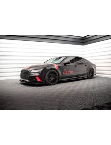 Extension / Rajout de Bas de caisse AUDI A7 S-LINE C7 - Maxton