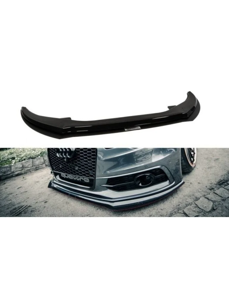 Lame de Pare-chocs sport Avant AUDI A6 C7 S-LINE 2 SplitterS 1 JEU ABS - Maxton
