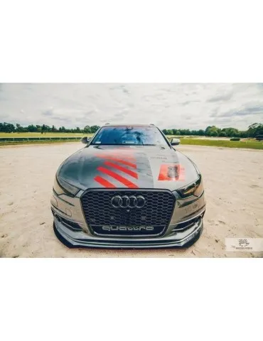 Lame de Pare-chocs sport Avant AUDI A6 C7 S-LINE 2 SplitterS 1 JEU ABS - Maxton