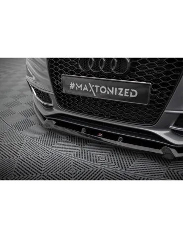 Lame de Pare-chocs Avant V.3 AUDI S5 / A5 S-LINE Coupe / Sportback 8T Facelift - Maxton