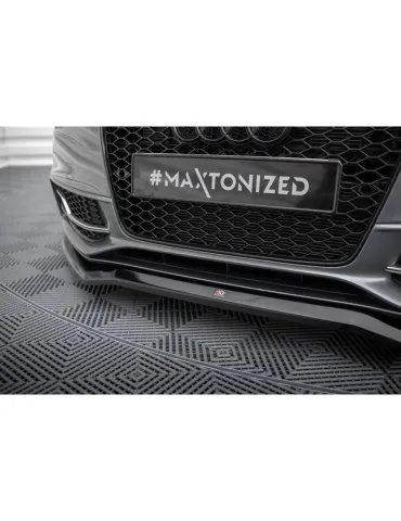Lame de Pare-chocs Avant V.4 AUDI S5 / A5 S-LINE Coupe / Sportback 8T Facelift - Maxton