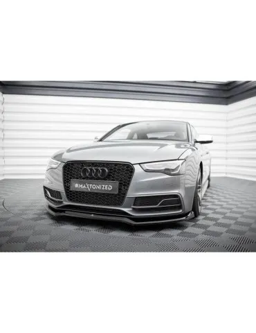 Lame de Pare-chocs Avant V.4 AUDI S5 / A5 S-LINE Coupe / Sportback 8T Facelift - Maxton