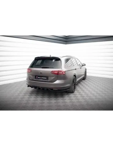 Diffuseur central Arrière (avec une barre verticale) VOLKSWAGEN PASSAT R-Line B8 - Maxton