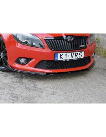 Lame de Pare-chocs Avant / Splitter SKODA FABIA MK2 RS - Maxton