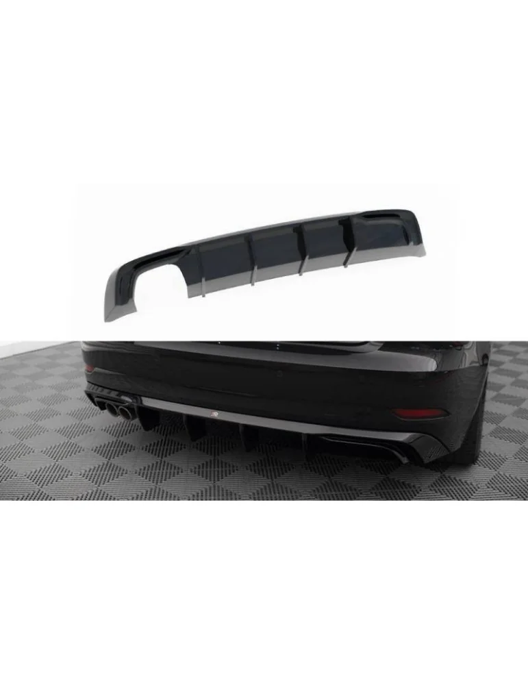 Diffuseur Arrière Complet AUDI A3 Sportback 8V Facelift (Version avec double embout d'échappement) - Maxton