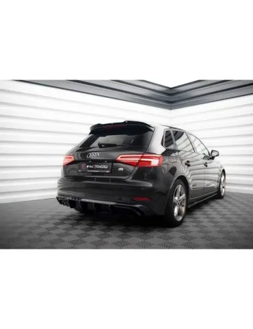 Diffuseur Arrière Complet AUDI A3 Sportback 8V Facelift (Version avec double embout d'échappement) - Maxton